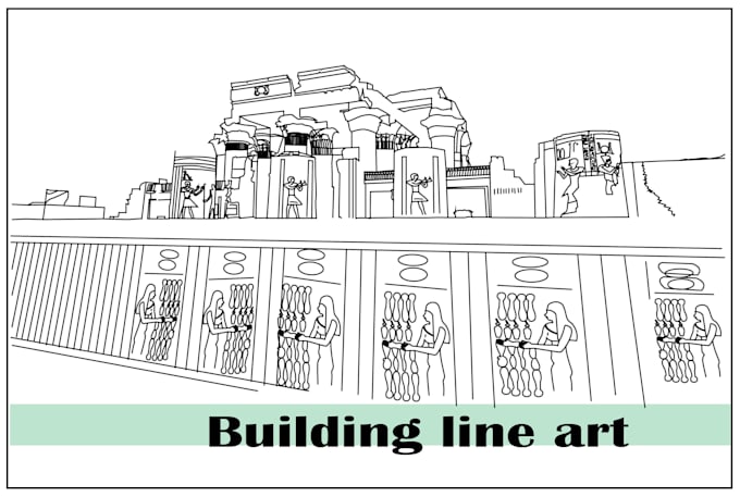 Draw building in detailed vector line art and illustration by Anita ...