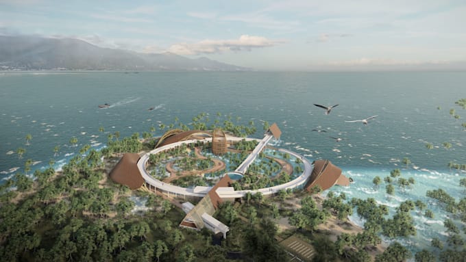 Create 3d aerial visualizations for your architecture project by ...