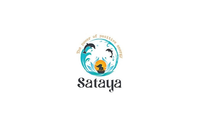 powerful yoga logo dolphin retreats