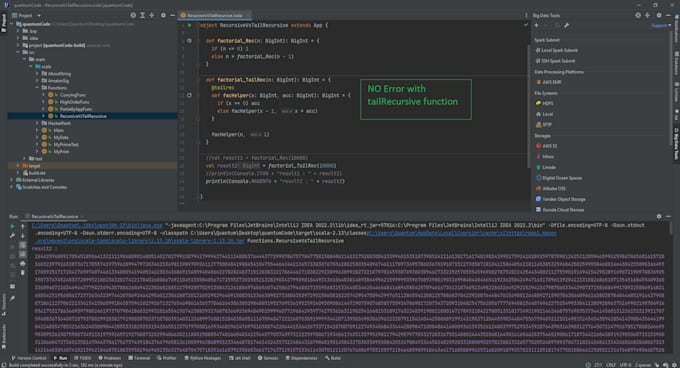 exp the imp of tail recursive functions with scala