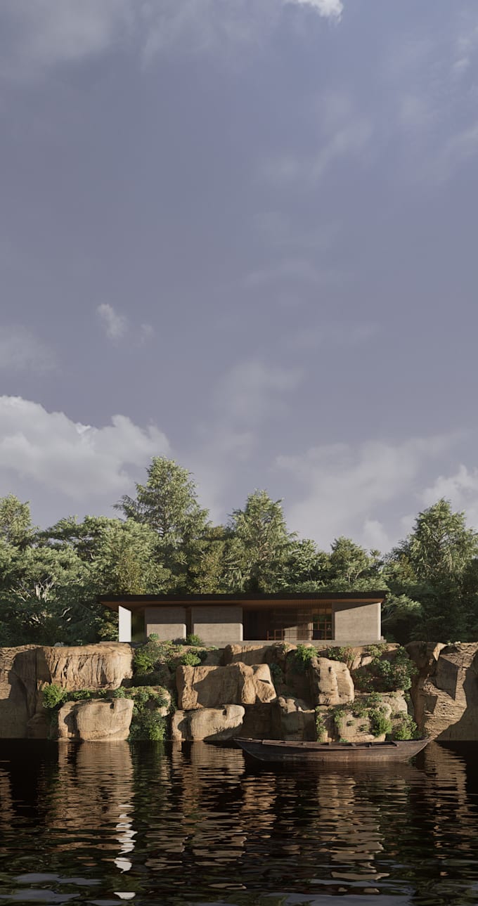 create 3d model architecture or interior design for you
