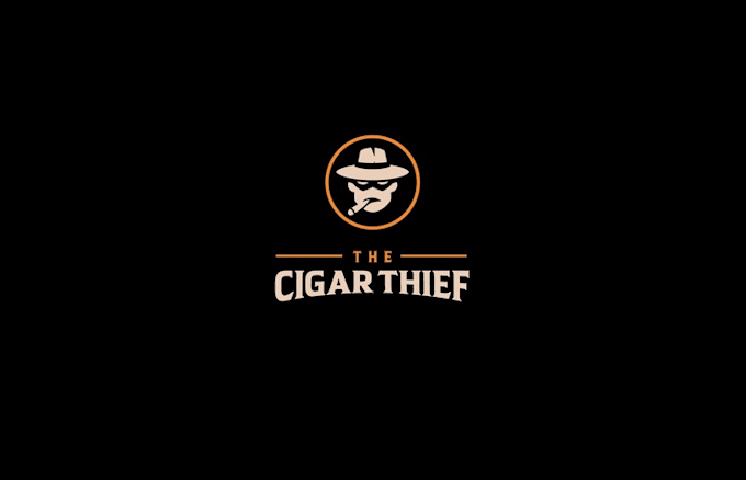 badass cigar thief logo design