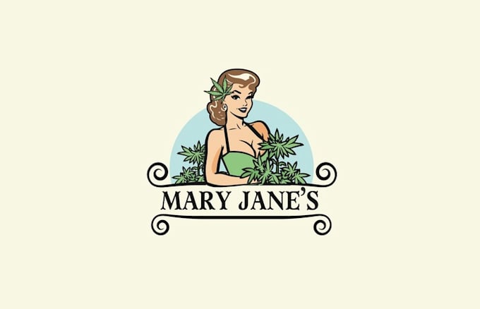 vape cannabis startup logo design