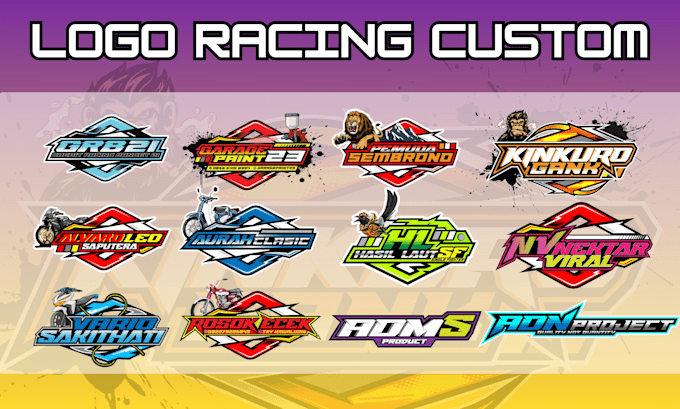 design a custom racing and automotive logo