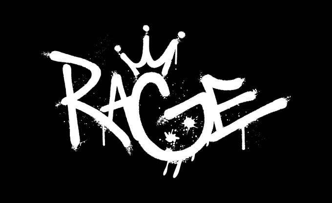Vintage Graffiti Logo T-shirt in Black | C.E.E.C.