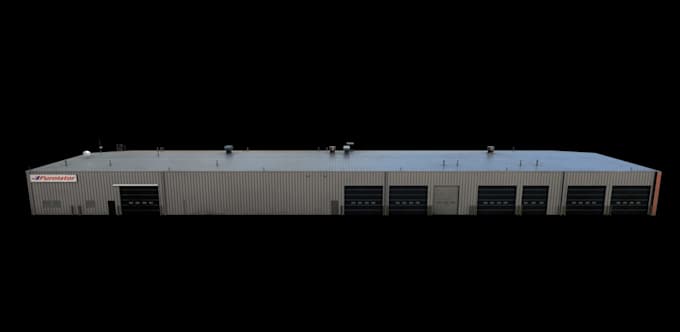 create 3d building low poly for games and simulation