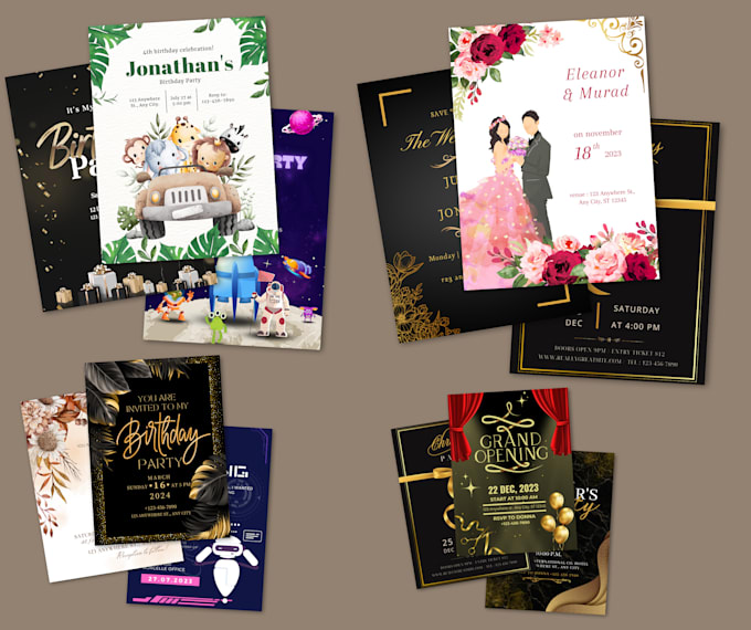 design the perfect invitation for you