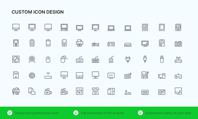 design vector custom icons in any style