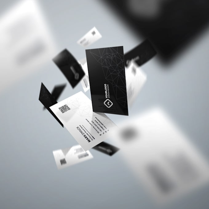 do professional business card with qr code