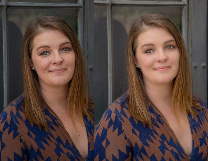 do high end photo retouching, skin smoothing, or glitz headshots