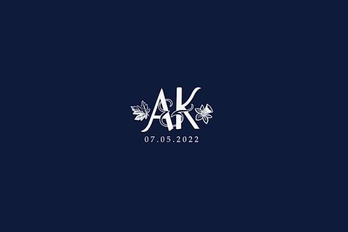 design wedding monogram, wedding logo, luxury wedding design