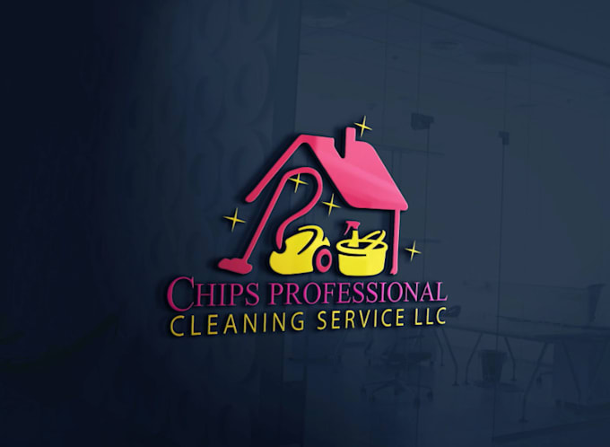 make cleaning service or window cleaning logo design