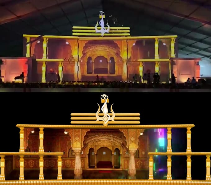 custom projection mapping content for events and displays
