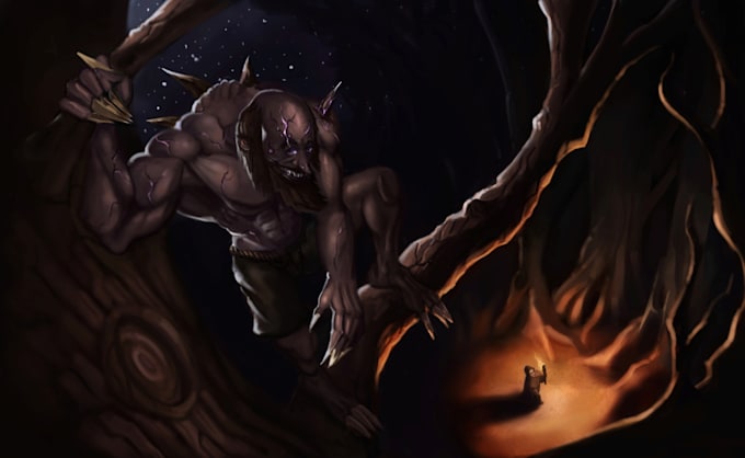 create splash art illustrations of your original characters