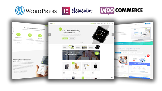 create modern wordpress website by elementor or wordpress website development
