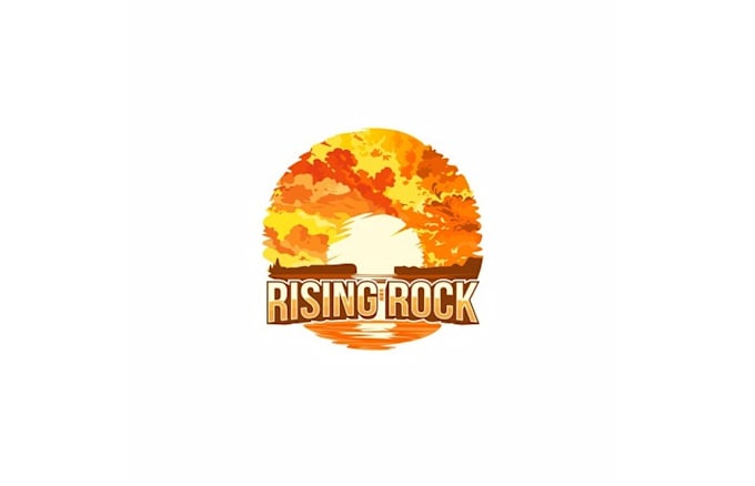 nature landscape rising rock logo