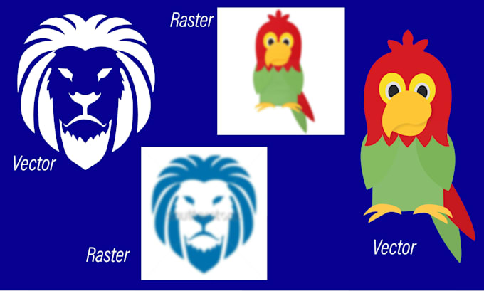 convert raster to vector, sharpen, tracing blurry logo, redraw, recreating