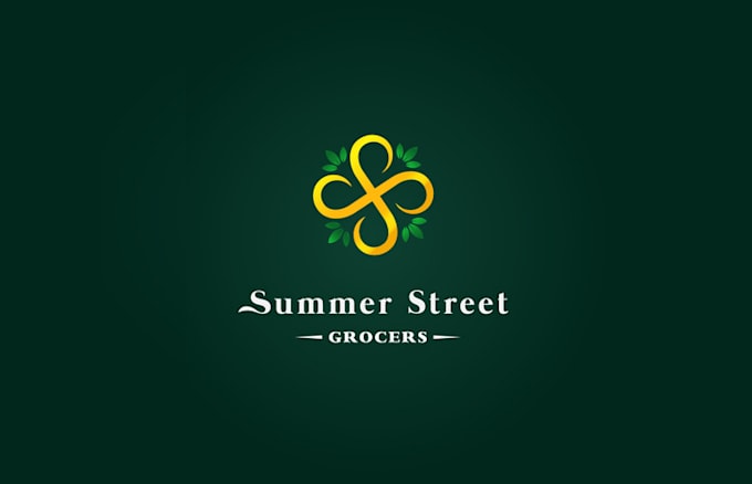 local organic grocery store logo design