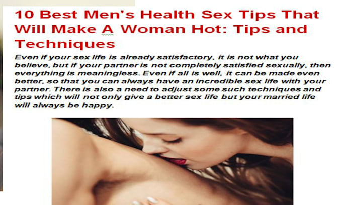 write men women health SEO articles or blog posts