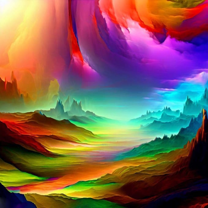 create a fantasy landscape
