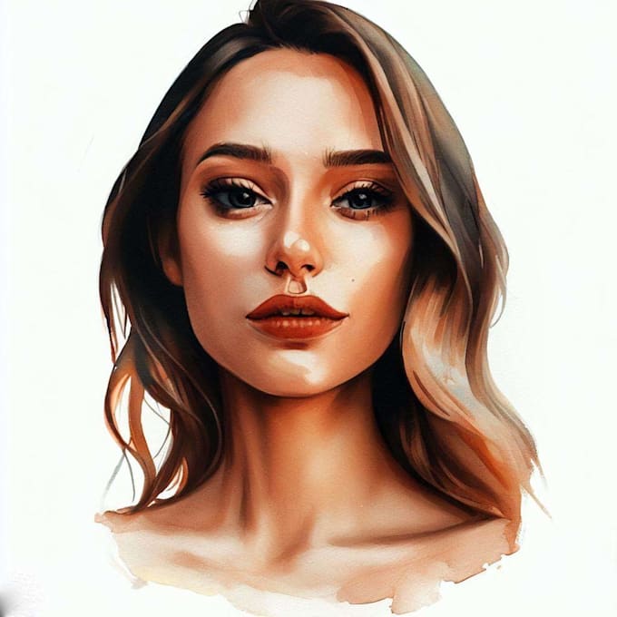 Paint realistic portrait with watercolor by Gazegree Fiverr
