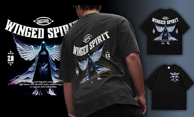 create urban tshirt design in modern streetwear style