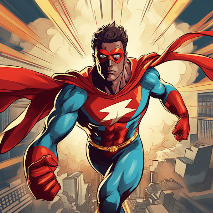 Make you into superhero comic cartoon character by Thutich Fiverr