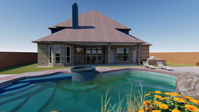 create your swimming pool, garden, front and backyard design
