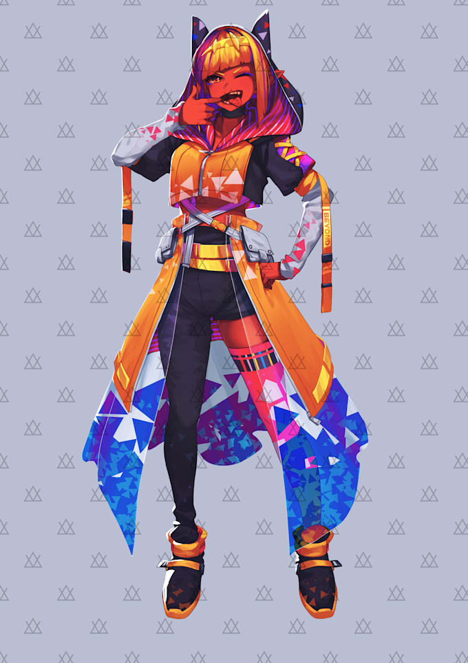 create a custom professional anime character design