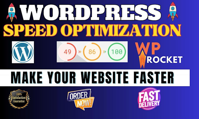 do wordpress website speed optimization, improve page speed