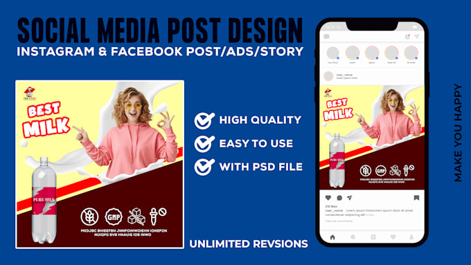 design creative social media post