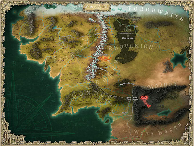 niveles del mapa de lotro