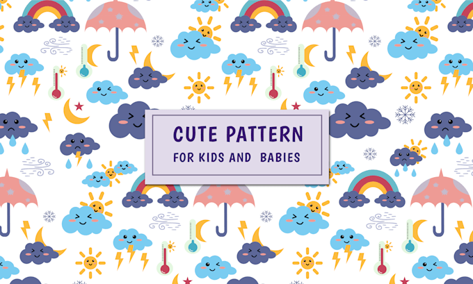 cute seamless pattern designs, textile print patterns, and packaging