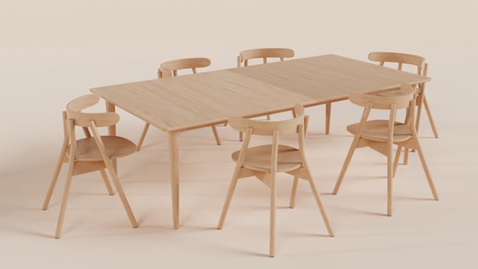do 3d modeling and rendering of products and furniture
