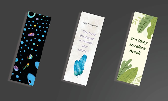 Creative printable custom bookmark by Expertart 1 Fiverr Creative printable custom bookmark by Expertart 1 Fiverr