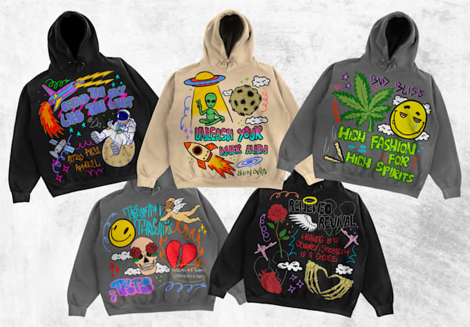 Draw hypebeast, artsy, and edgy streetwear design by Ardilooh Fiverr