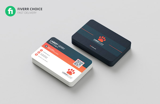 Design a professional bussiness card with qr code by Labertgerry_ | Fiverr