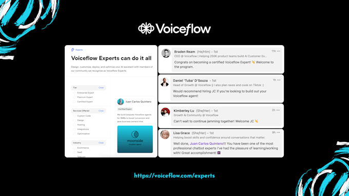 I will build a voiceflow ai chatbot for your website - Image 3