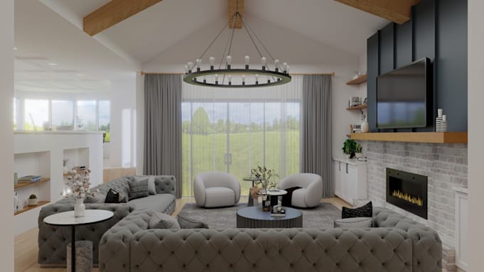 create stunning 3d interior design renderings