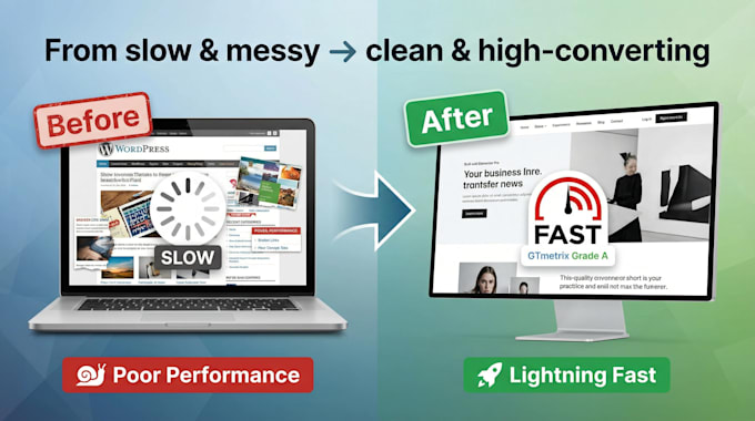 design a fast, high converting wordpress site for your business