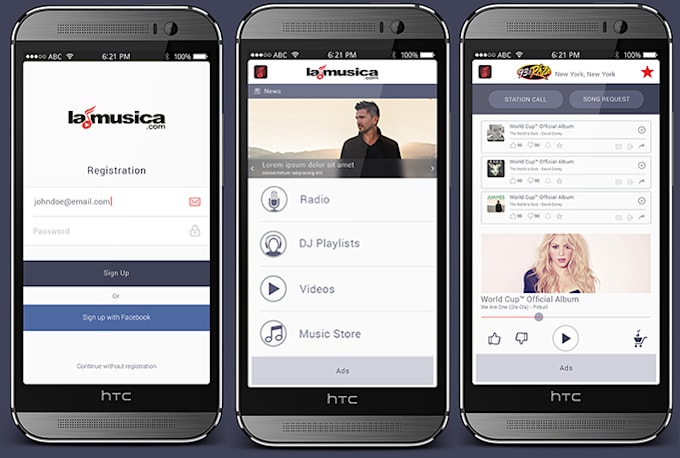 design mobile app ui for ios and android