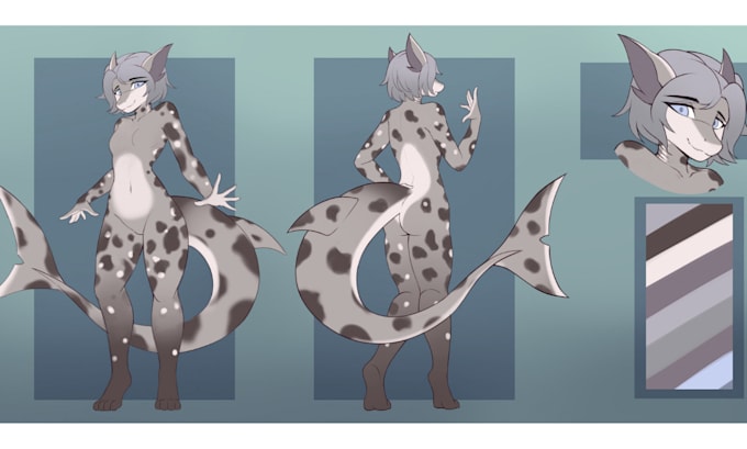 draw reference sheet, character reference sheet furry fursona, furry art