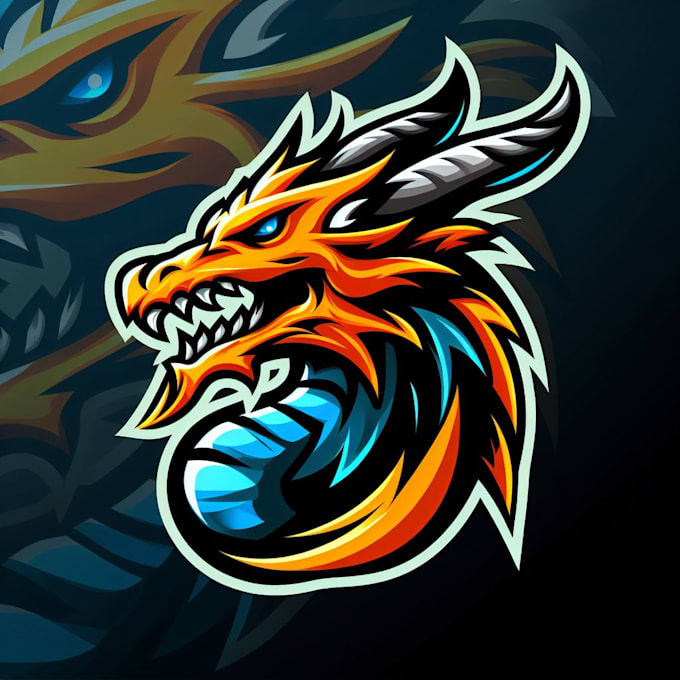design dragon head mascot logo for your company