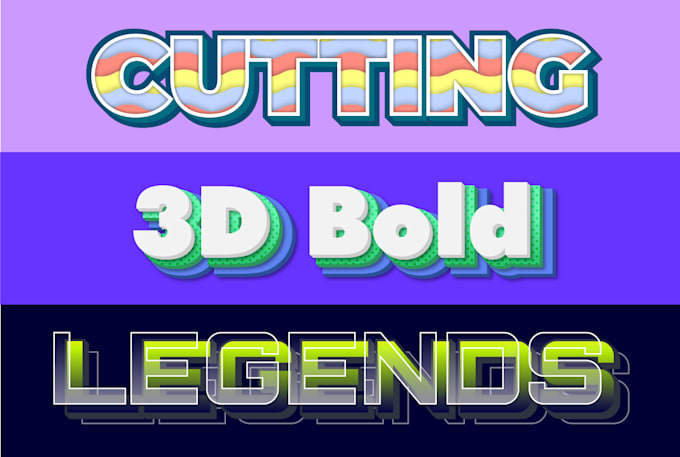 create editable vector text effect