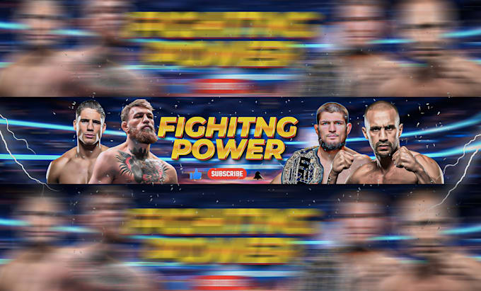 make youtube banner and logo, sports ,ufc,soccer,nfl,fitness,football,basketball