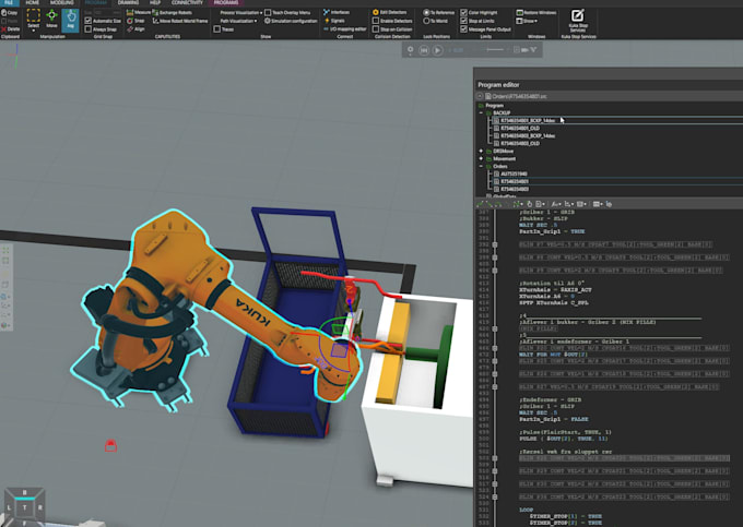 Provide kuka simpro simulation, programming and training support