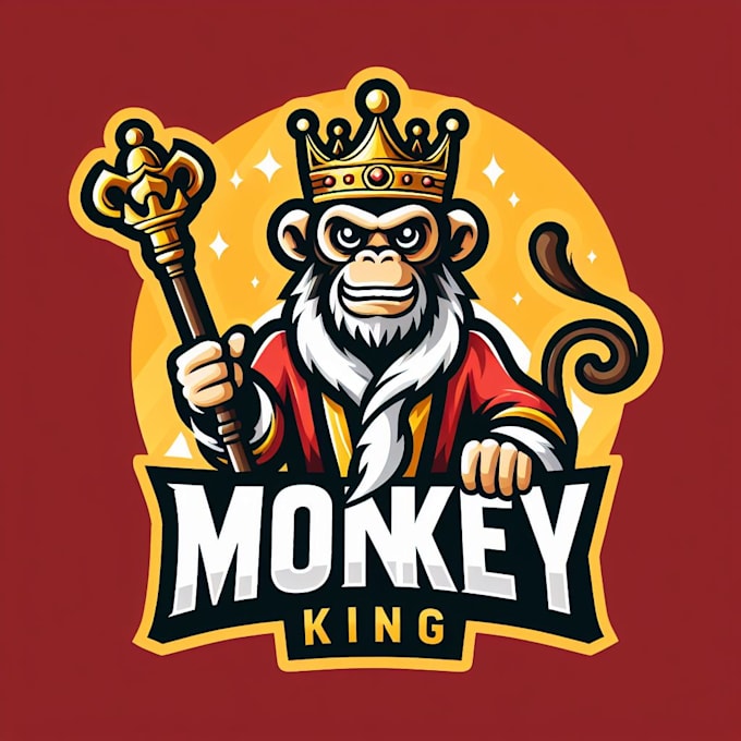 design professional  monkey king mascot logo within 12 hours