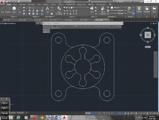 Create 2d Mechanical Drawings In Autocad By Aatish06