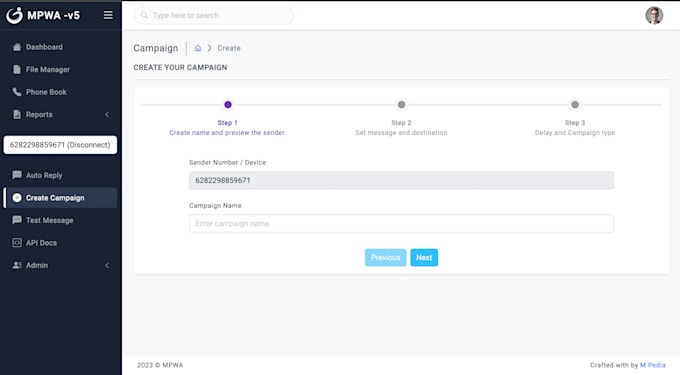 host your own unofficial whatsapp api CRM server