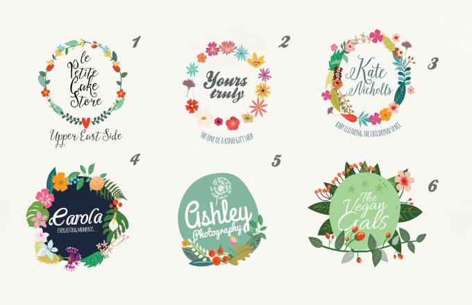 Design a floral logo in my style by Maurodq | Fiverr